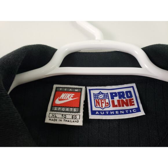 (Ju) Vintage Nike NFL PRO-LINE POLO Shirt Men's Size XL Carolina Panthers Black - Picture 4 of 7